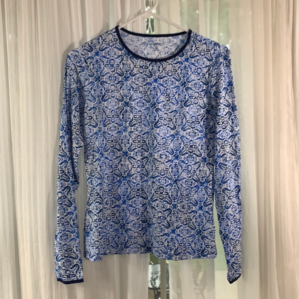 Women’s Long Sleeve Crew Swim Tee XS
